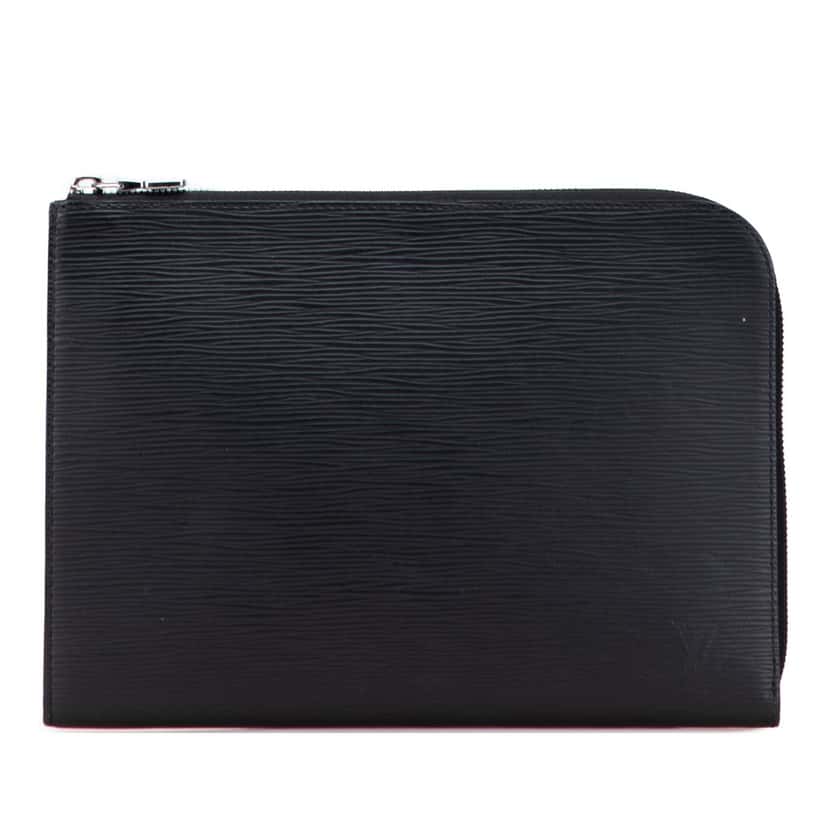 Louis Vuitton Epi Pochette Jour PM Black Leather Good condition - Front View