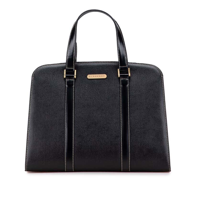 Burberry Leather Handbag Black Leather Good condition - Front View