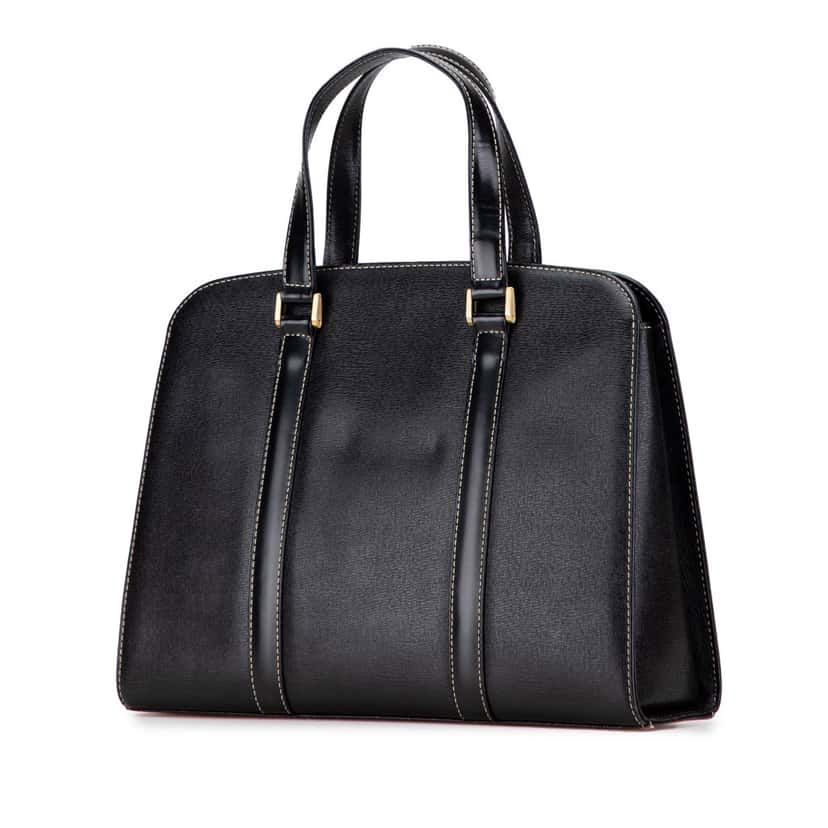 Burberry Leather Handbag Black Leather Good condition - Back View