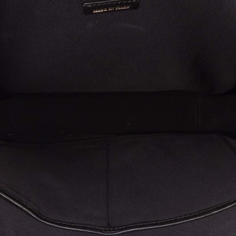 Burberry Leather and House Check Satchel Black Leather Good condition - Model View