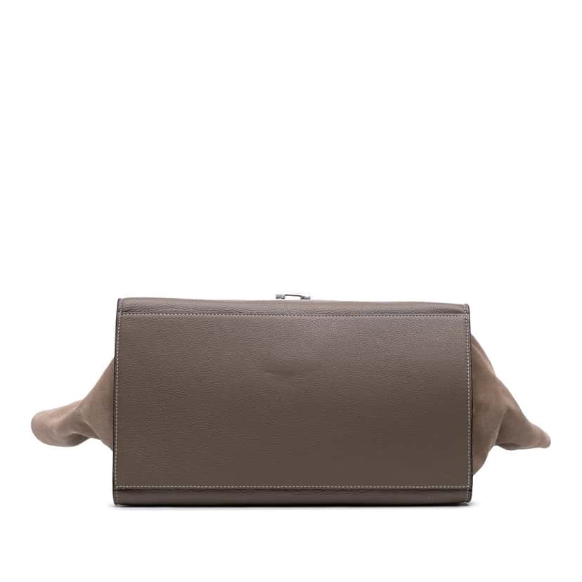 Celine Large Leather Trapeze Satchel Brown Leather Good condition - Inside View