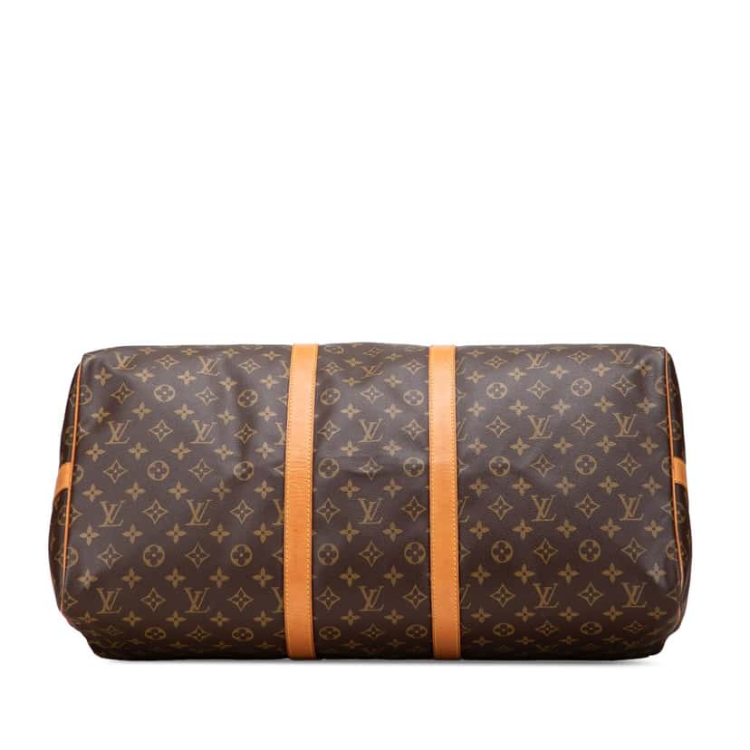 Louis Vuitton Monogram Keepall Bandouliere 55 Brown Canvas Fair condition - Inside View