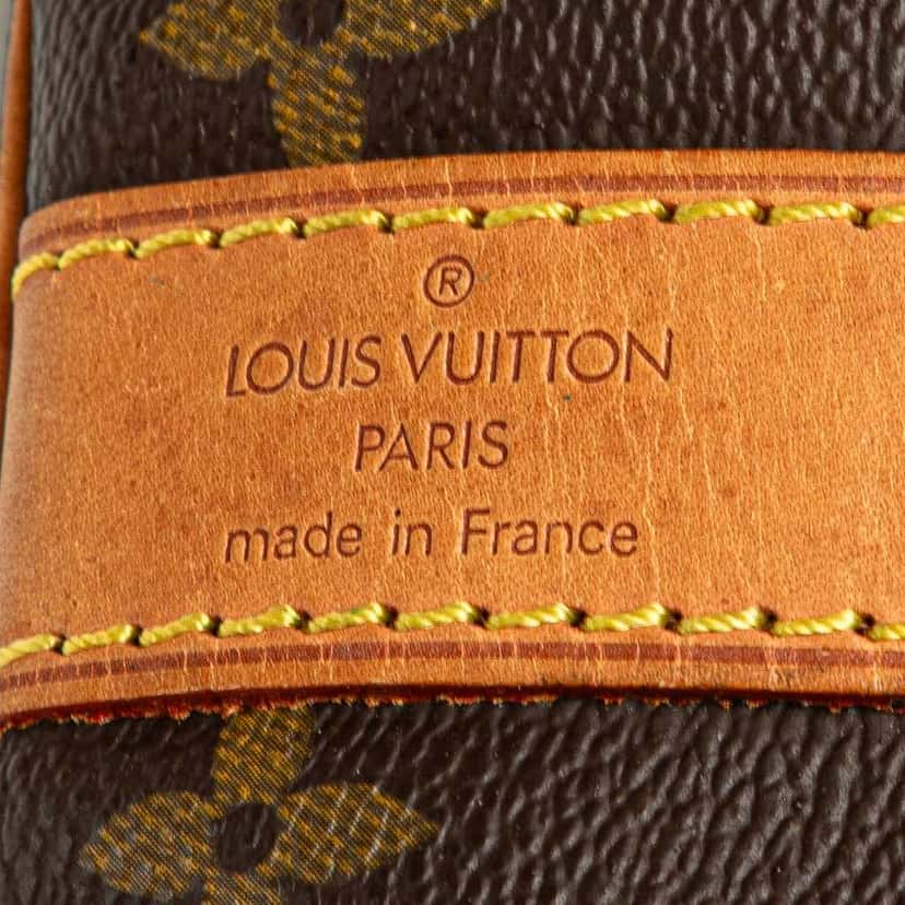 Louis Vuitton Monogram Keepall Bandouliere 55 Brown Canvas Fair condition - Box View