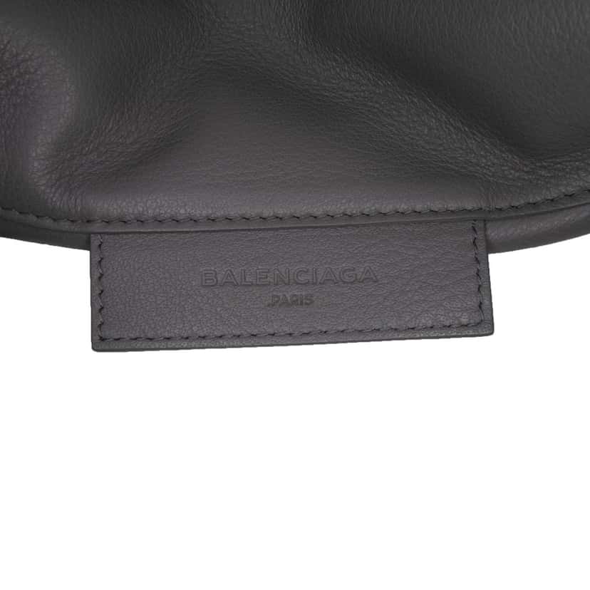Balenciaga Leather Papier Sight Zip Around Clutch Grey Leather Good condition - Box View