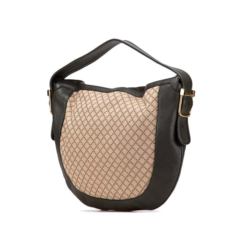 Gucci Diamante Canvas 1973 Hobo Brown Canvas Good condition - Back View
