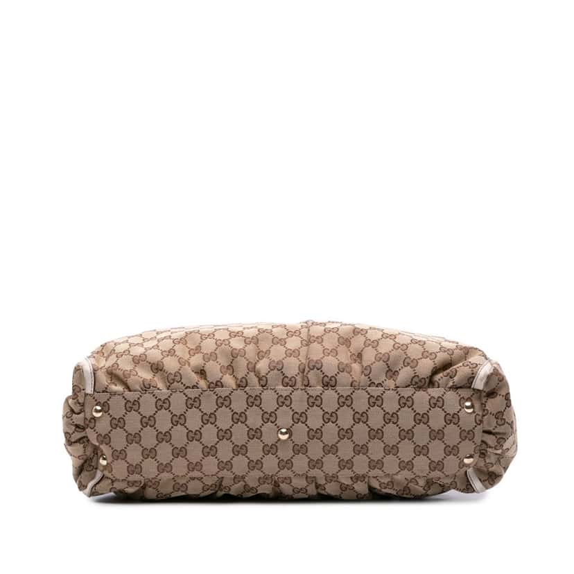 Gucci GG Canvas Abbey D Ring Tote Brown Canvas Good condition - Inside View