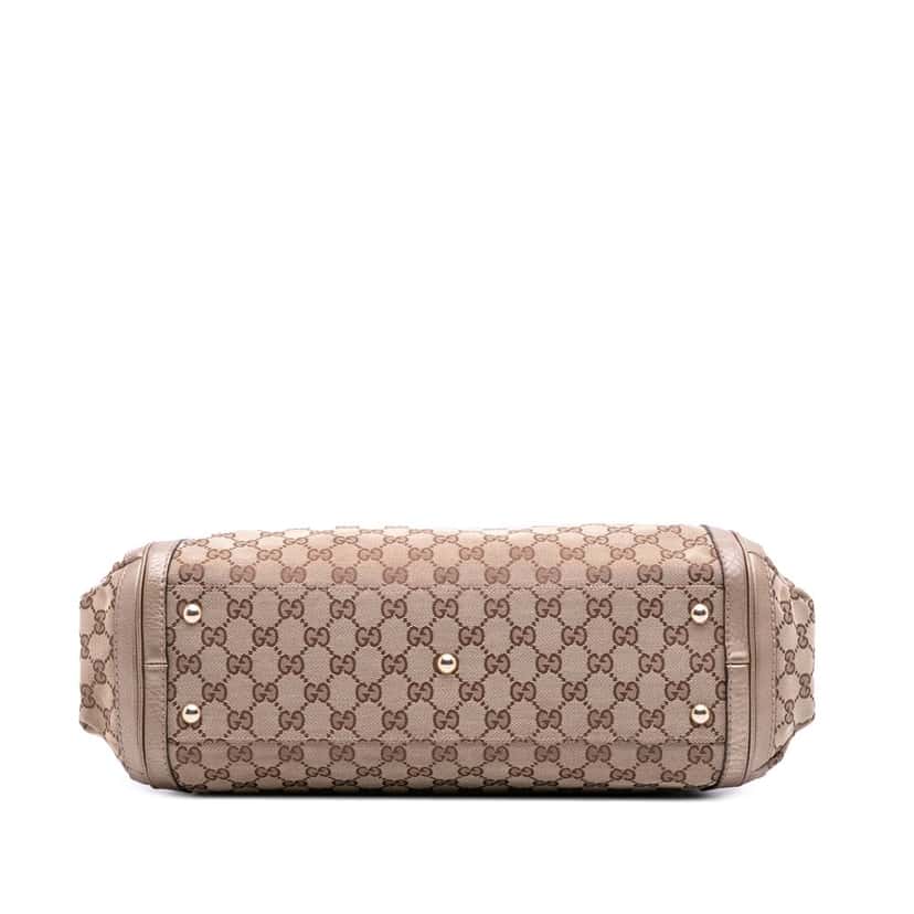 Gucci Large GG Canvas Bella Satchel Brown Canvas Good condition - Inside View