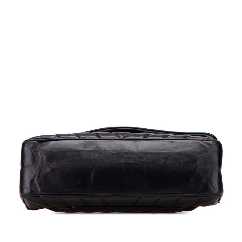 Chanel Jumbo Chevron Lambskin Leo Lion Flap Black Leather Very good condition - Inside View