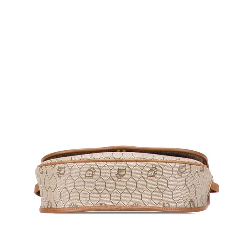 Dior Honeycomb Coated Canvas Crossbody Brown Canvas Good condition - Inside View