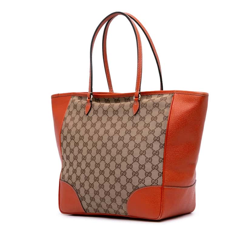 Gucci GG Canvas Bree Tote Brown Canvas Good condition - Back View