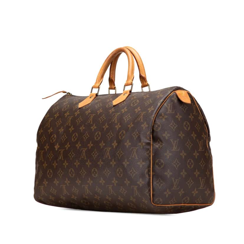 Louis Vuitton Monogram Speedy 40 Brown Canvas Good condition - Back View