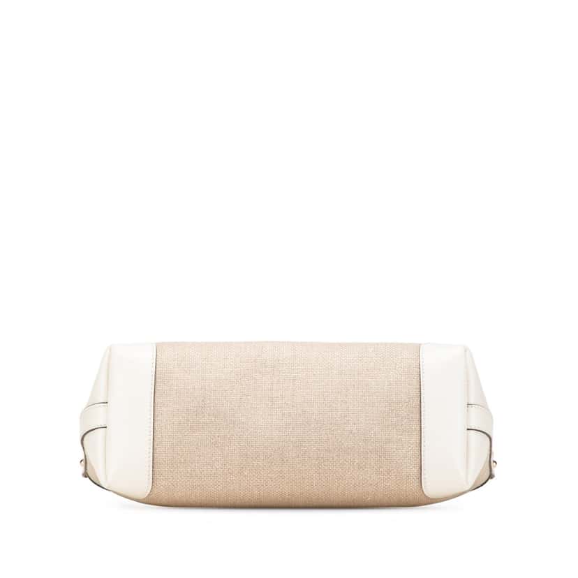 Gucci Small Canvas Craft Logo Tote Model Brown Canvas Good condition - Inside View