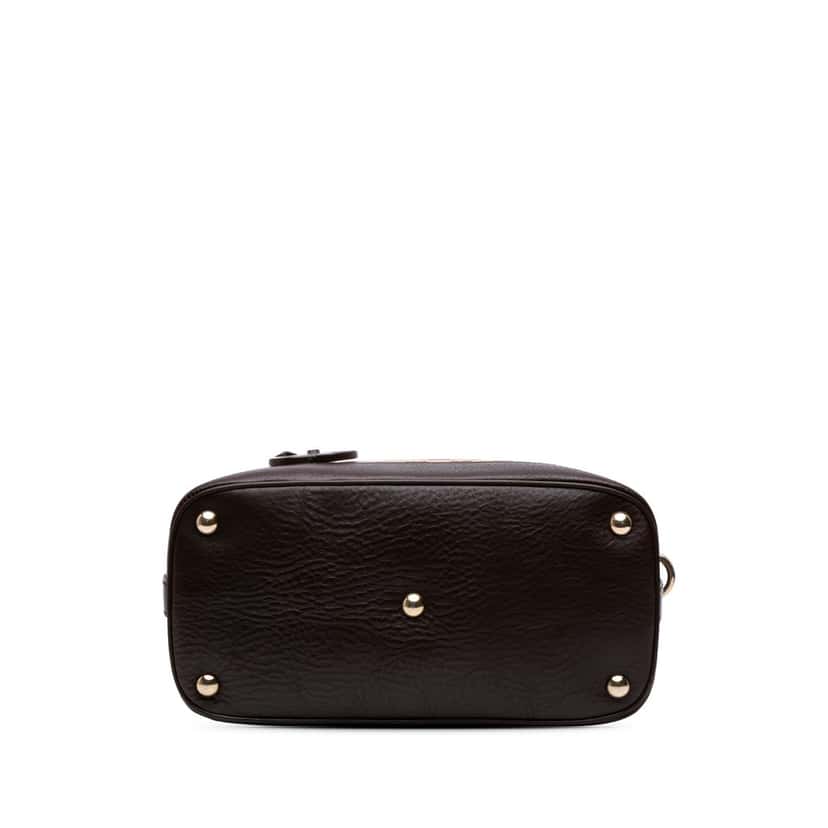 Gucci Medium GG Canvas Charm Dome Satchel Brown Canvas Good condition - Inside View