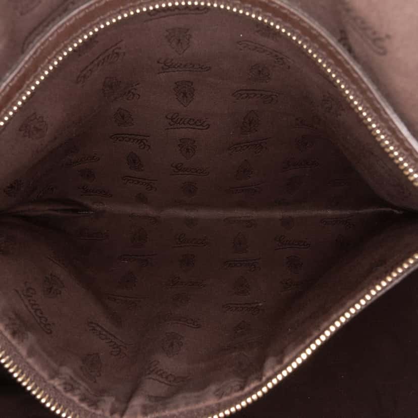 Gucci Medium GG Canvas Charm Dome Satchel Brown Canvas Good condition - Box View