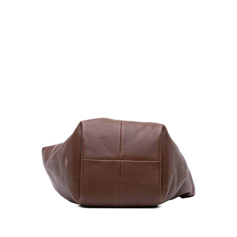 Valentino Leather Roman Stud Hobo Bag Brown Leather Good condition - Inside View