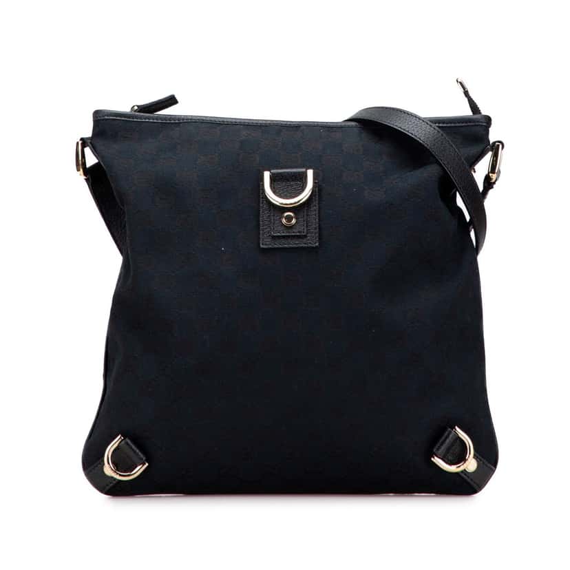 Gucci GG Canvas Abbey D Ring Crossbody Blue Canvas Very good condition - Front View