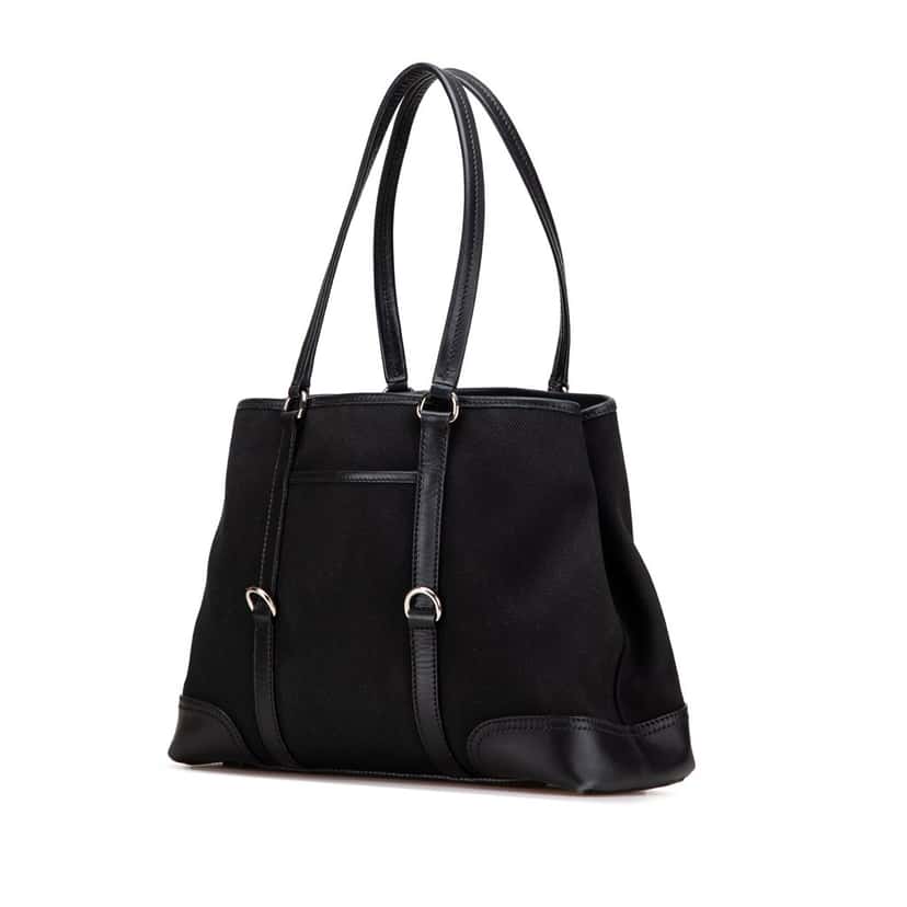 Prada Canvas Tote Black Canvas Good condition - Back View