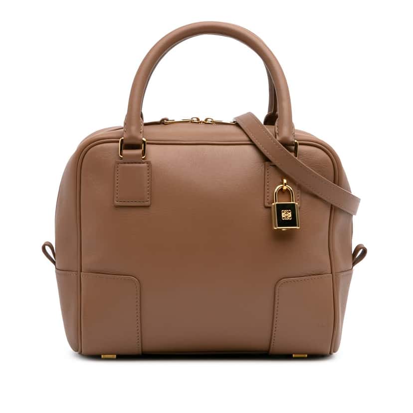Loewe Leather Amazona Square 19 Brown Leather Good condition - Front View