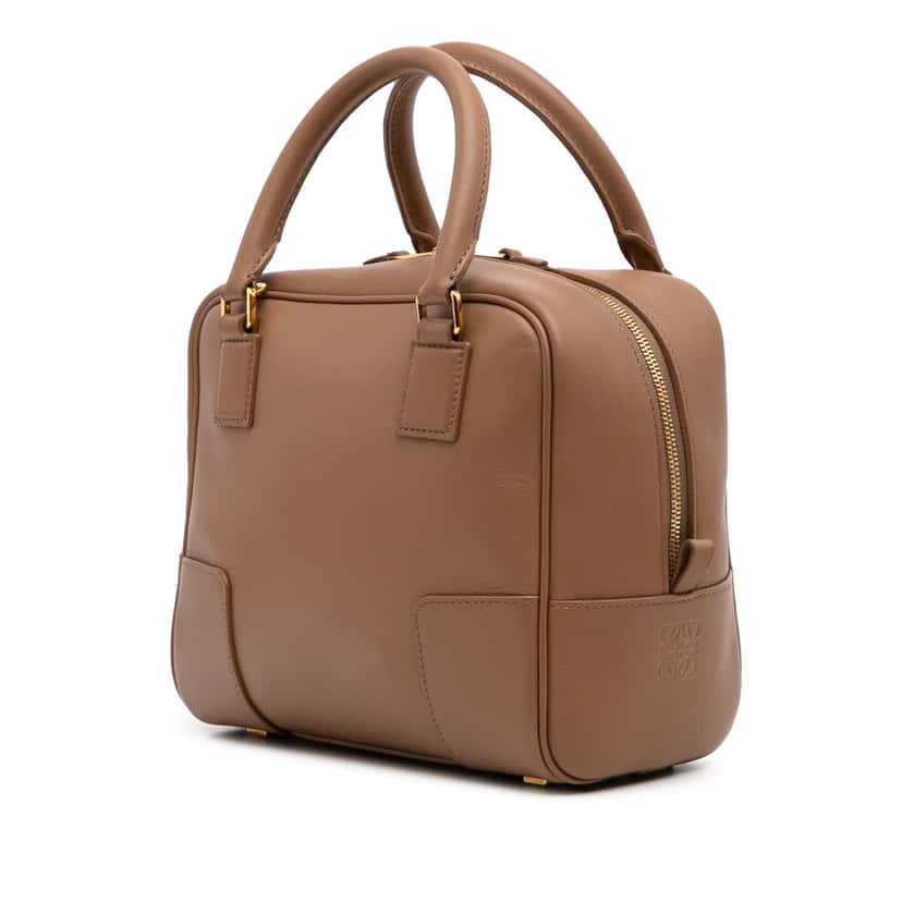 Loewe Leather Amazona Square 19 Brown Leather Good condition - Back View