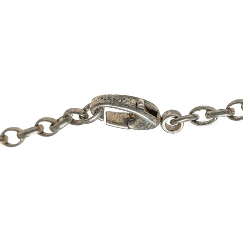 Gucci Sterling Silver Interlocking G Pendant Necklace Silver Silver Good condition - Model View
