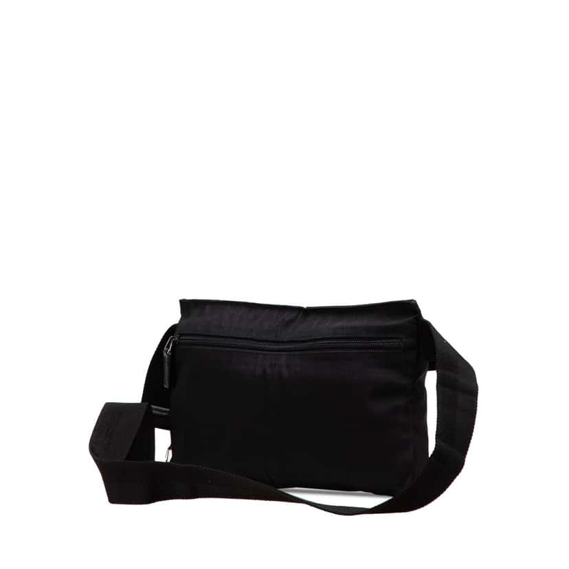 Gucci Nylon Double Pocket Belt Bag Black Good condition - Back View