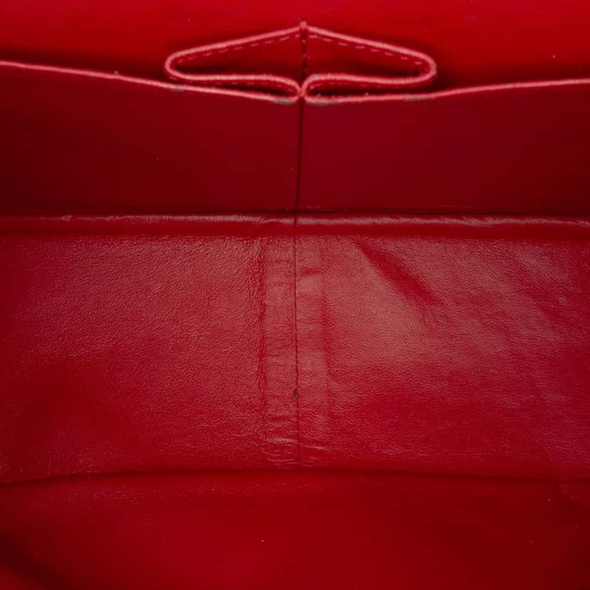 Chanel Reissue 2.55 Aged Calfskin Double Flap 227 Red Leather Good condition - Model View