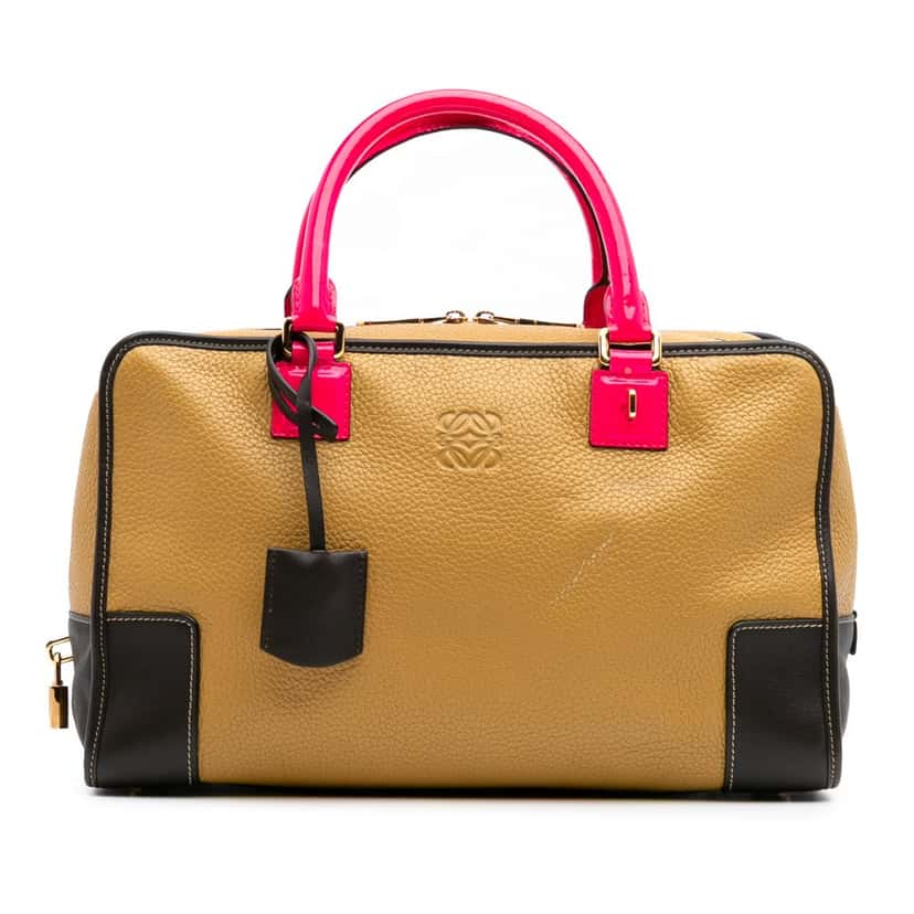 Loewe Tricolor Leather Amazona 36 Brown Leather Good condition - Front View