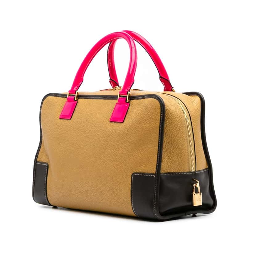 Loewe Tricolor Leather Amazona 36 Brown Leather Good condition - Back View