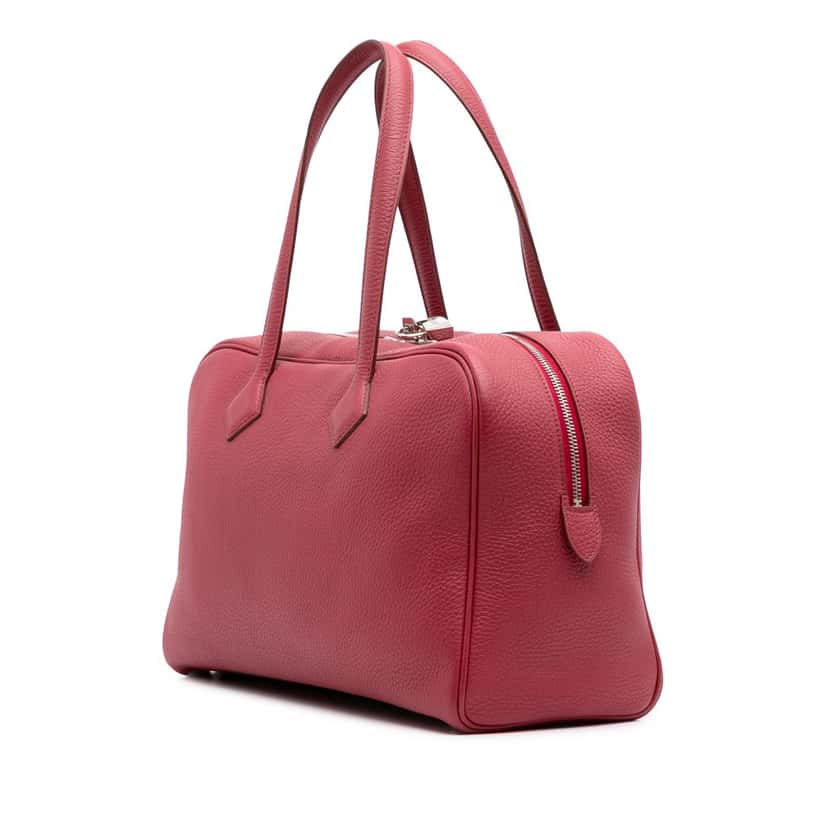 Hermès Clemence Victoria II 35 Red Leather Good condition - Back View