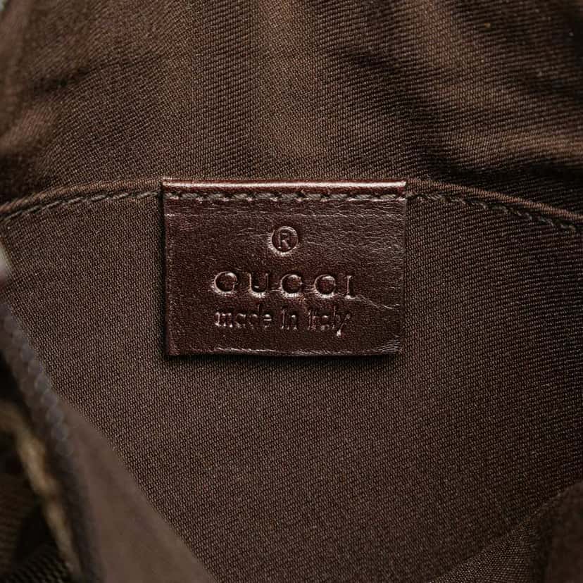 Gucci Small GG Canvas Perforated Crossbody Brown Canvas Good condition - Box View