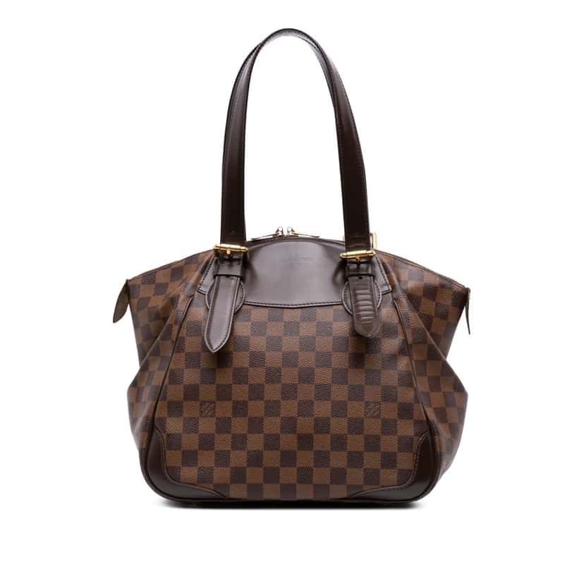 Louis Vuitton Damier Ebene Verona MM Brown Canvas Good condition - Front View