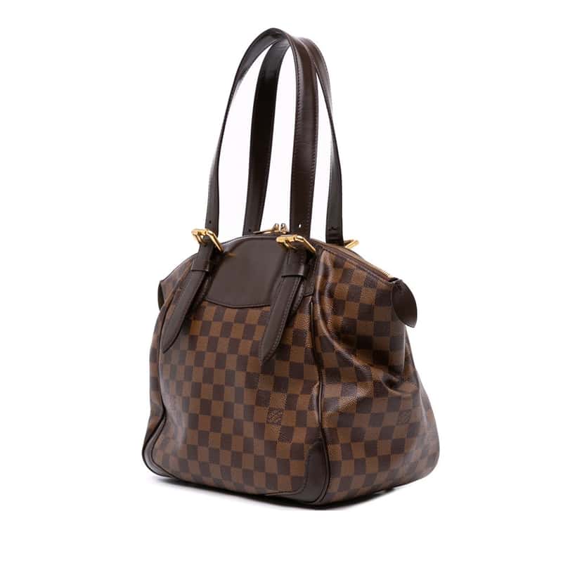 Louis Vuitton Damier Ebene Verona MM Brown Canvas Good condition - Back View