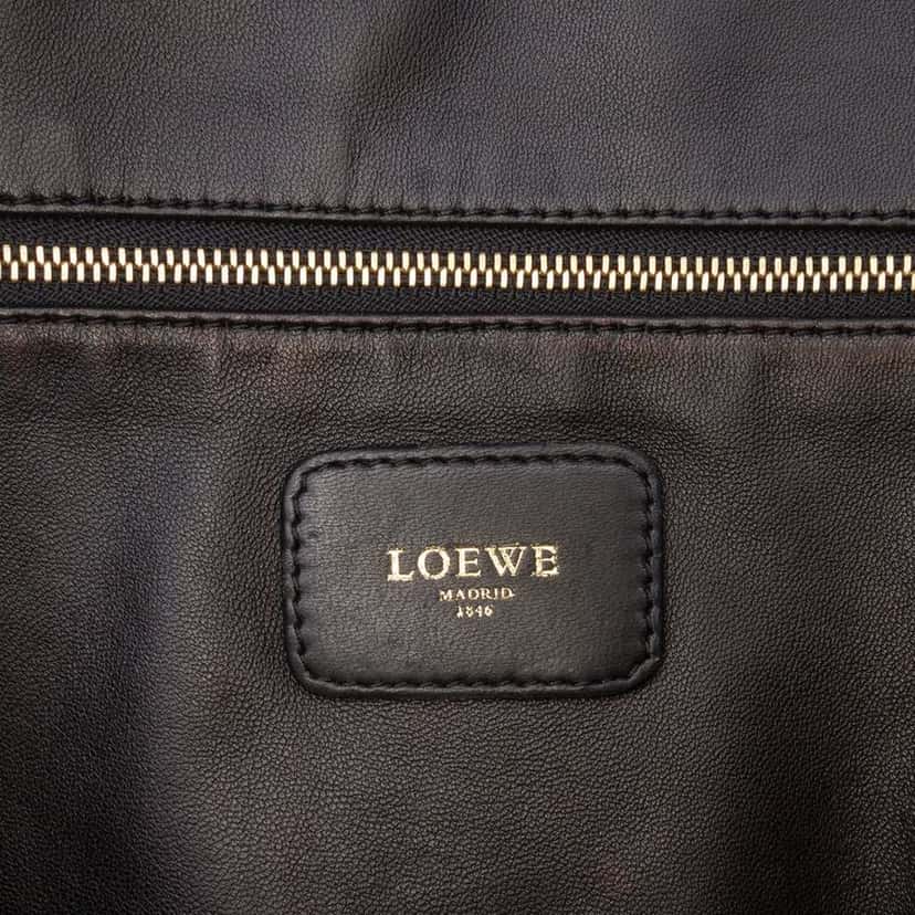 Loewe Metallic Goatskin Amazona 36 Brown Leather Good condition - Box View