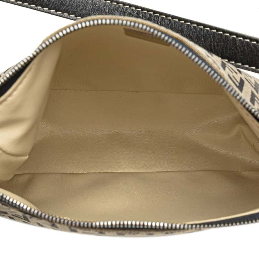 Fendi Zucchino Canvas Pochette Brown Canvas Good condition - Model View