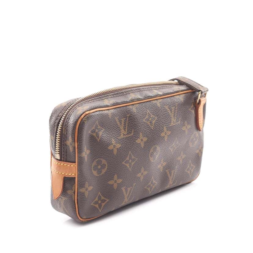 Louis Vuitton Monogram Pochette Marly Bandouliere Brown Canvas Good condition - Back View