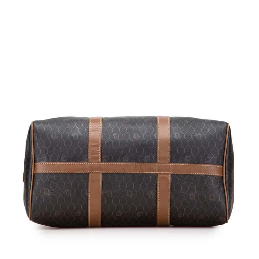 Dior Honeycomb Coated Canvas Boston Bag Black Canvas Good condition - Inside View