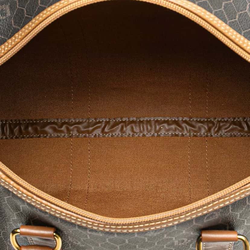 Dior Honeycomb Coated Canvas Boston Bag Black Canvas Good condition - Model View