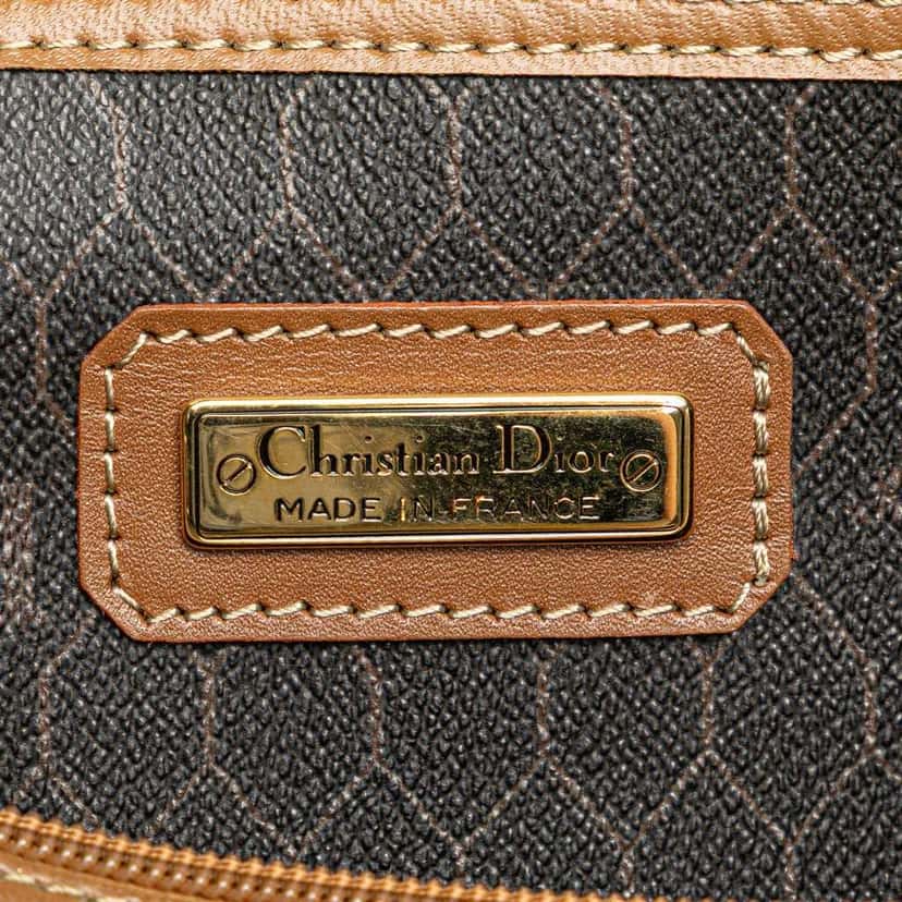 Dior Honeycomb Coated Canvas Boston Bag Black Canvas Good condition - Box View