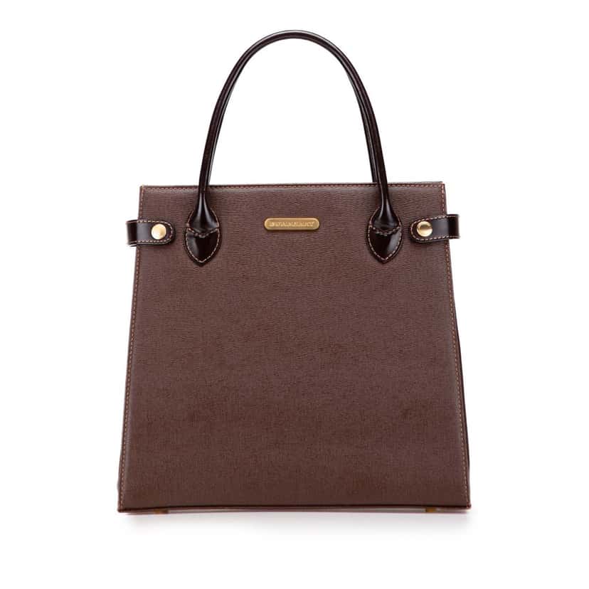 Burberry Leather Handbag Brown Leather Good condition - Front View