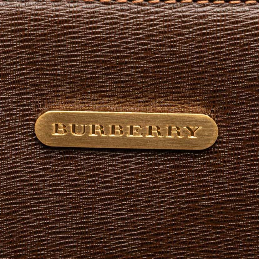 Burberry Leather Handbag Brown Leather Good condition - Box View