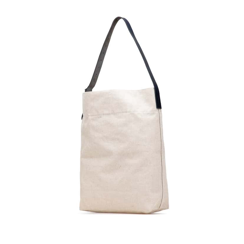 Hermès Toile Etriviere Shoulder Bag Brown Canvas Good condition - Back View