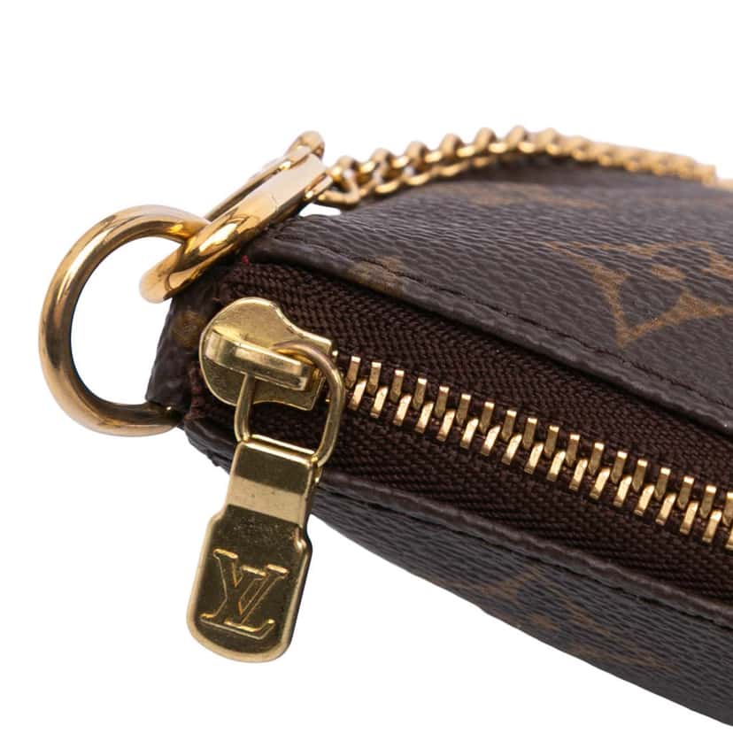 Louis Vuitton Monogram Mini Pochette Accessoires Brown Canvas Good condition - Box View