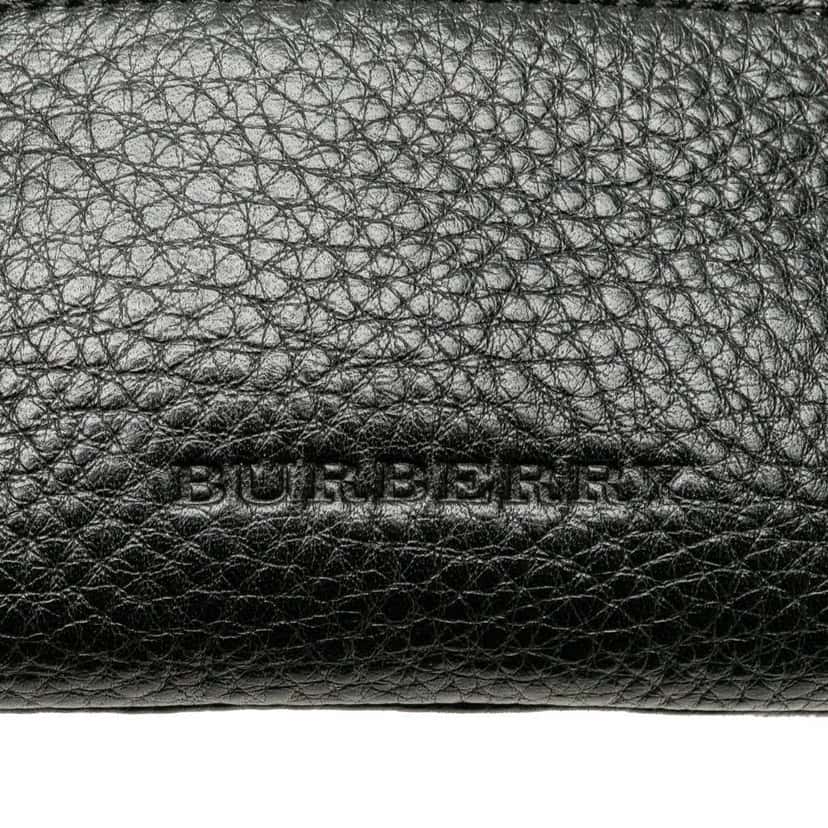 Burberry Mini Grainy Calfskin Rossett Crossbody Black Leather Good condition - Box View