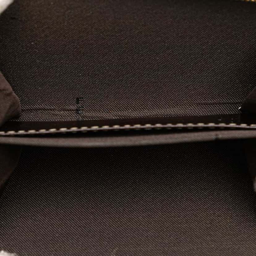 Fendi Zucchino Crystal Wallet on Strap Brown Canvas Good condition - Model View