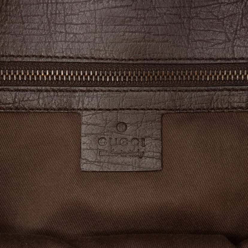 Gucci GG Canvas Horsebit Shoulder Bag Brown Canvas Good condition - Box View