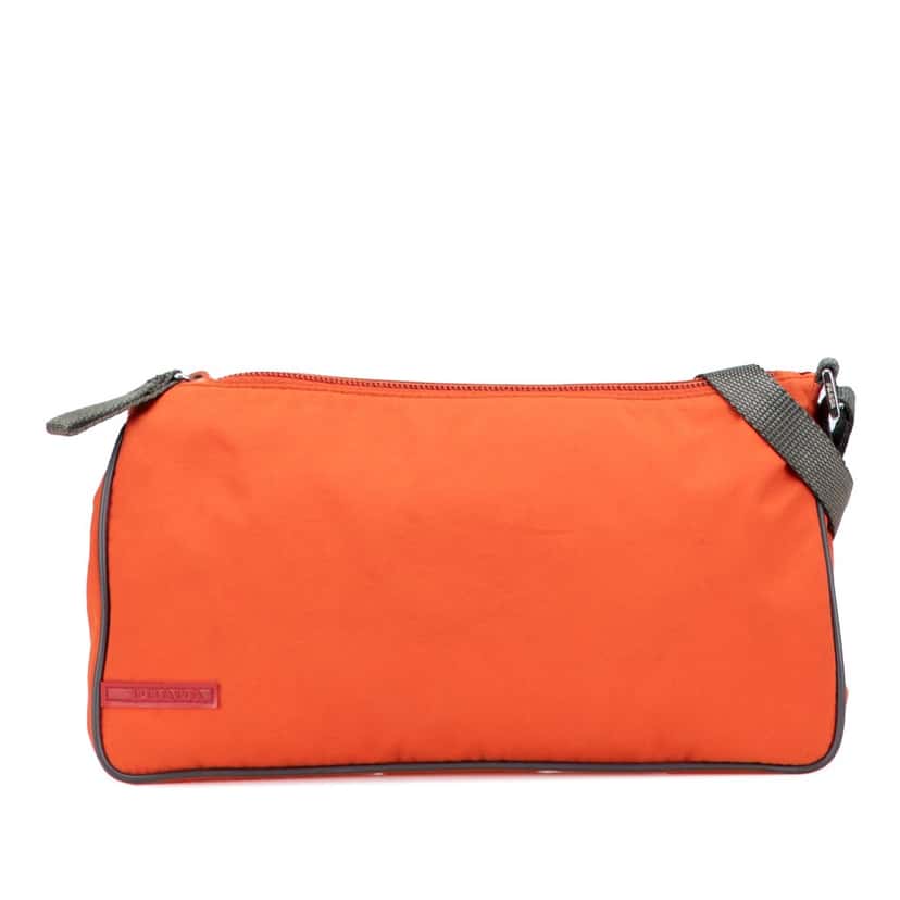 Prada Tessuto Sport Shoulder Bag Orange Very good condition - Front View