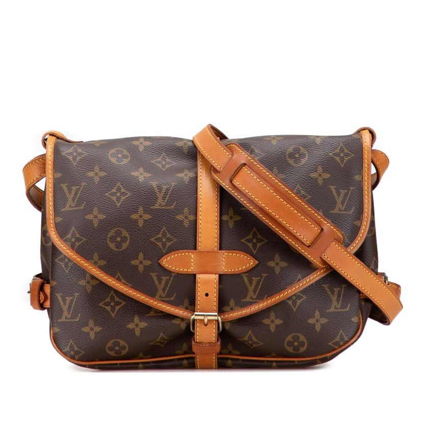 Louis Vuitton Monogram Saumur 30 Brown Canvas Good condition - Front View