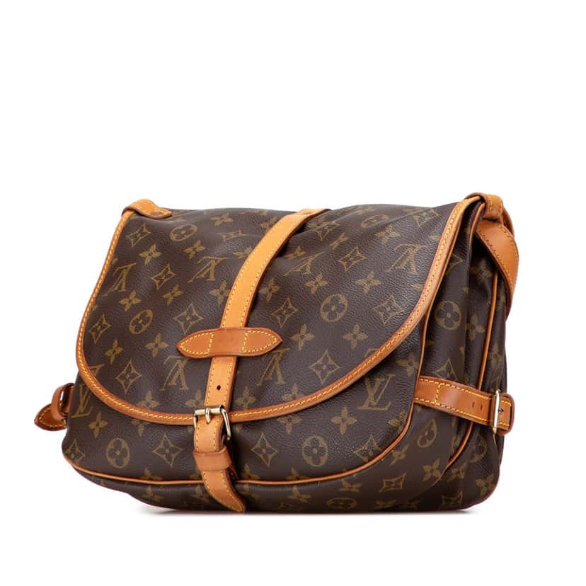 Louis Vuitton Monogram Saumur 30 Brown Canvas Good condition - Back View