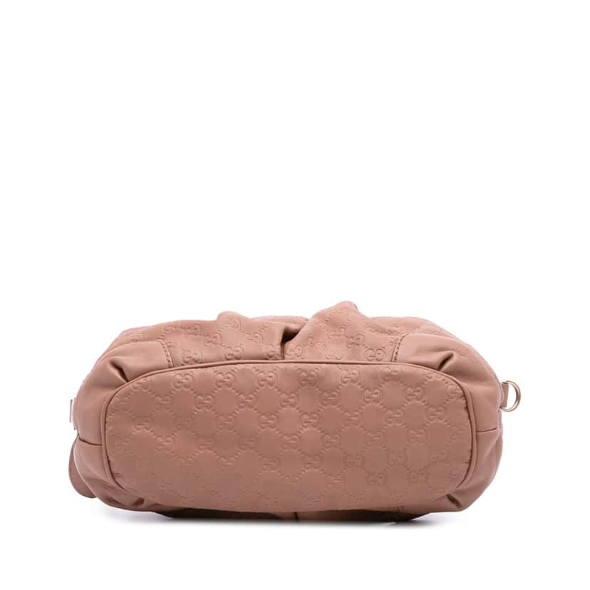 Gucci Guccissima Sukey Satchel Pink Leather Fair condition - Inside View