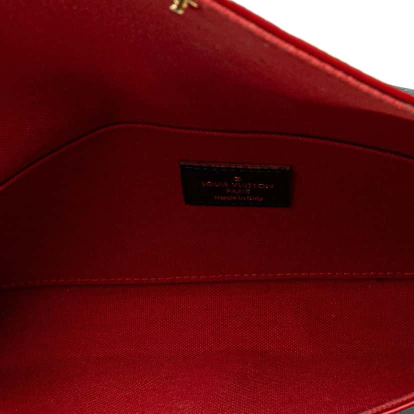 Louis Vuitton Monogram Empreinte Pochette Felicie Blue Leather Good condition - Model View